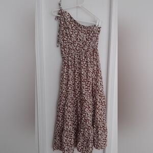 One shoulder maxi dress  ptp 19"